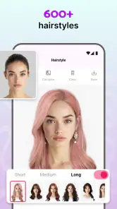 Modiface Haircut：Hair Makeover screenshot 2
