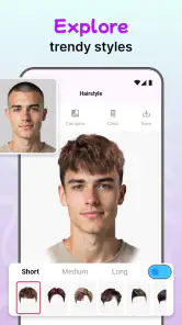 Modiface Haircut：Hair Makeover screenshot 3