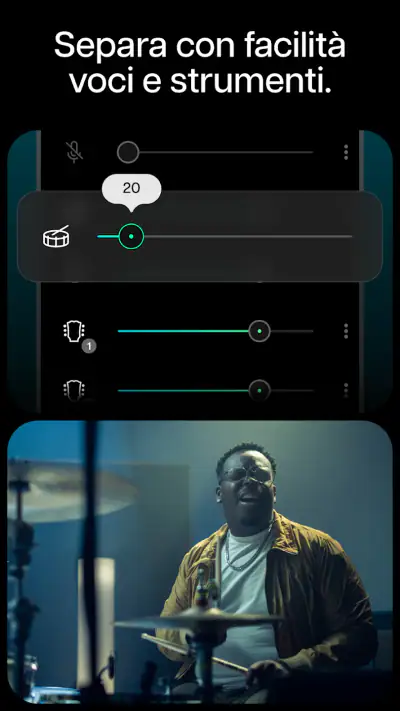 Moises: l'app del musicista screenshot 1
