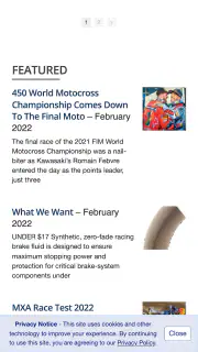 Motocross Action Magazine screenshot 2
