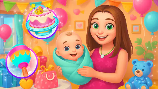 Mummy baby care game screenshot 4