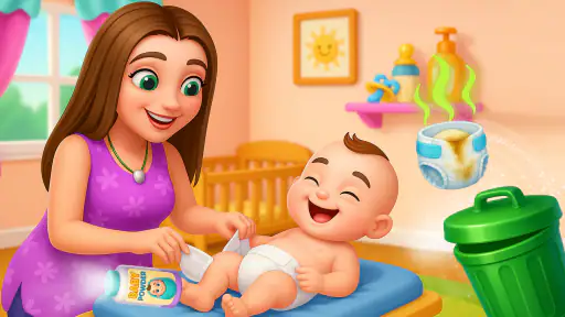 Mummy baby care game screenshot 8