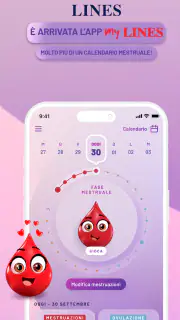 My Lines, calendario mestruale screenshot 1