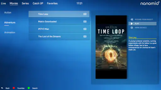 Nanomid IPTV Player screenshot 4
