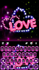 Neon Love Tastiera screenshot 1