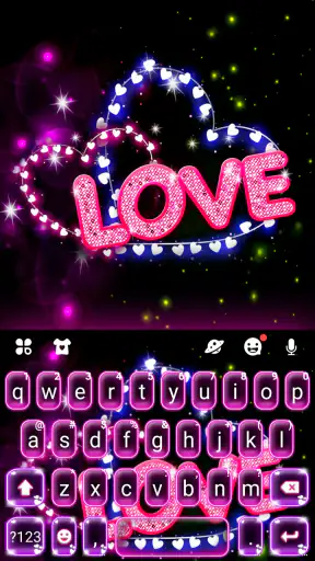 Neon Love Tastiera screenshot