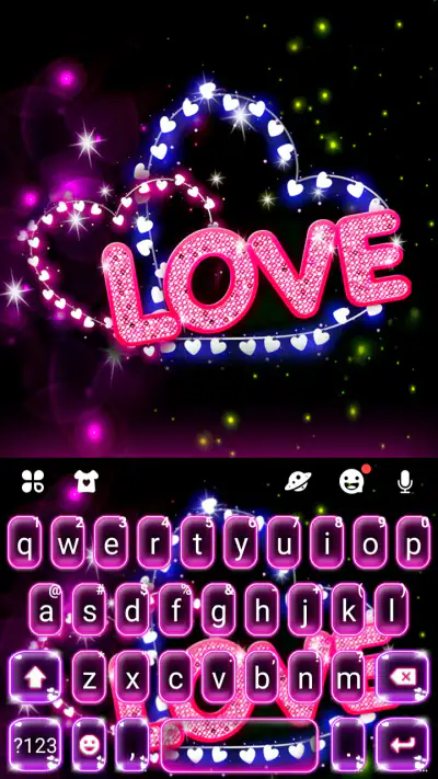 Neon Love Tastiera screenshot 1