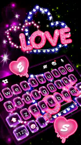 Neon Love Tastiera screenshot 2
