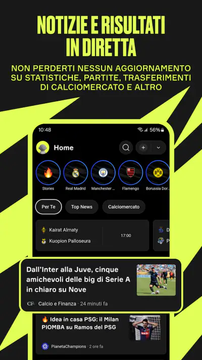 OneFootball - Risultati Calcio screenshot 1