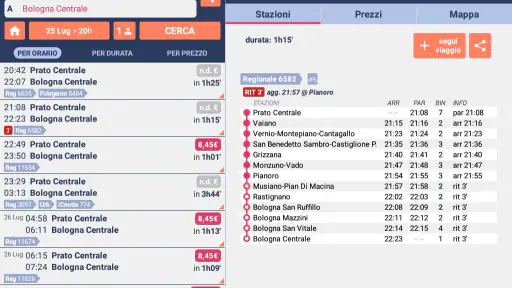 Orari Treni + Ritardi + Prezzi screenshot 7