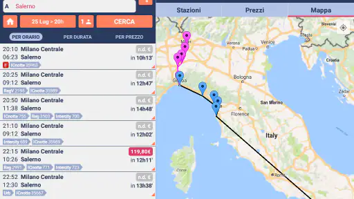 Orari Treni + Ritardi + Prezzi screenshot 8