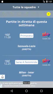 Partite in tv | Palinsesto screenshot 1