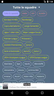Partite in tv | Palinsesto screenshot 2