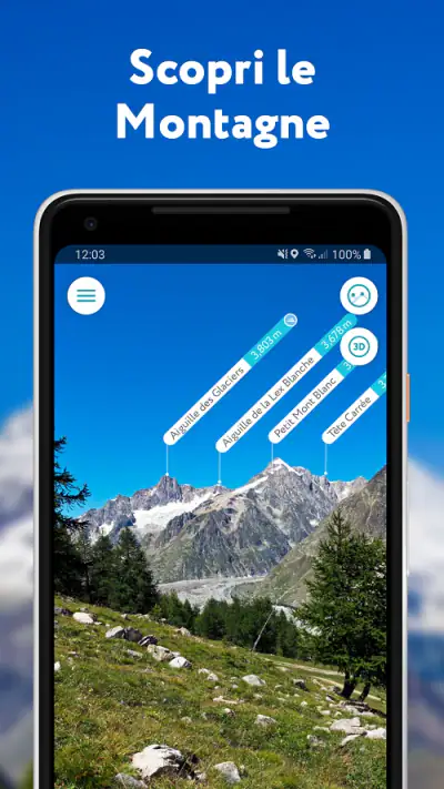PeakVisor - Mappa 3D & Cime screenshot 1