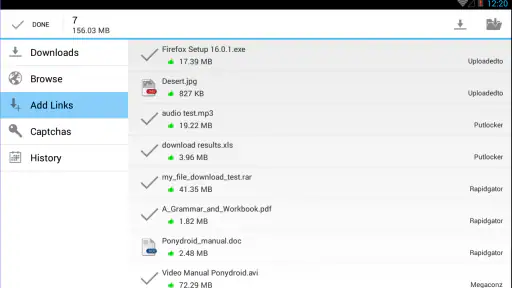 Ponydroid Download Manager screenshot 8