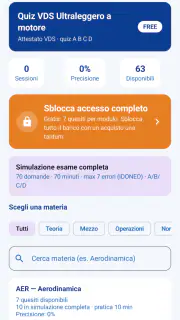Quiz VDS Ultraleggero a motore screenshot 1