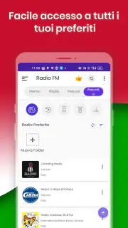 Radio FM: Live Italian Radios screenshot 6