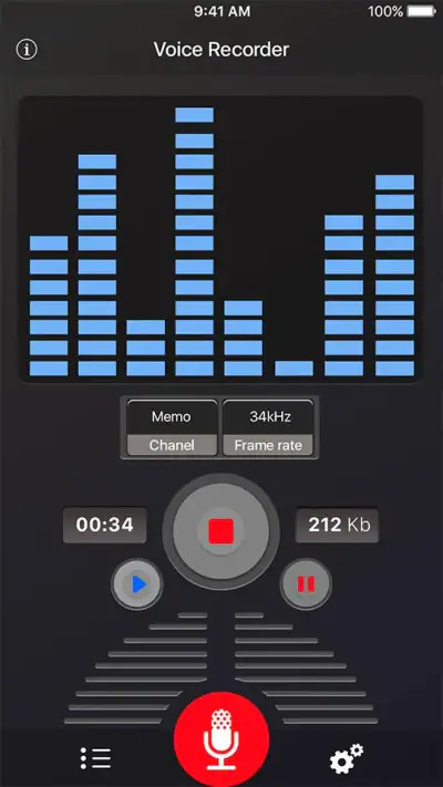Registratore Vocale screenshot 1