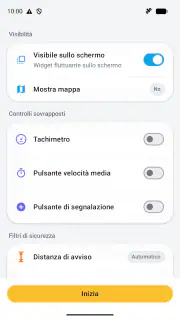 Rilevatore autovelox: Widget screenshot 2