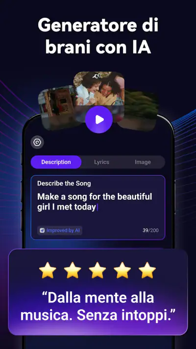 Rythmix: Generatore Musica IA screenshot 1