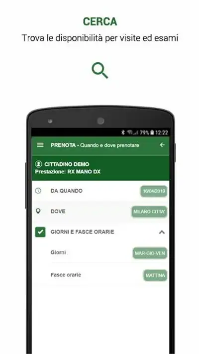 SALUTILE Prenotazioni screenshot 1