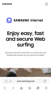 Samsung Browser screenshot 1