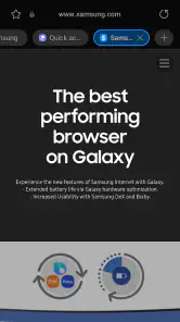 Samsung Browser screenshot 2