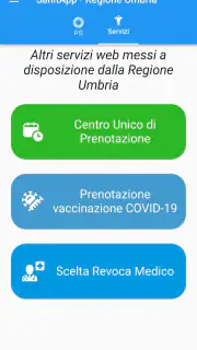 SanitApp - Regione Umbria screenshot 2