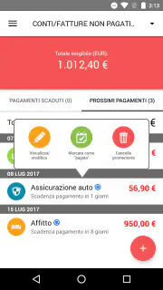 Scadenzario bollette Pro screenshot 2