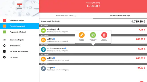 Scadenzario bollette Pro screenshot 7