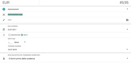 Scadenzario bollette Pro screenshot 8