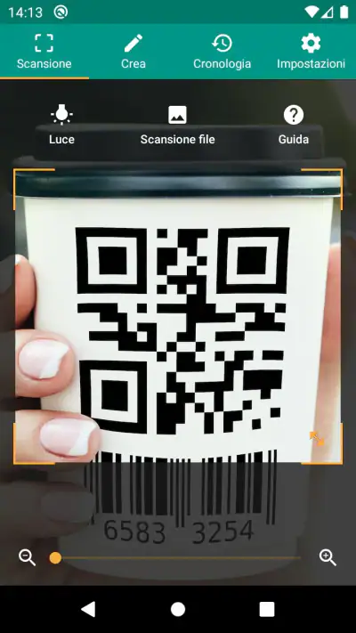 Scanner QR e codici a barre screenshot 1