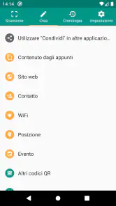 Scanner QR e codici a barre screenshot 6