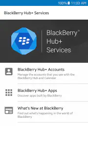 Servizi BlackBerry Hub+ screenshot 1