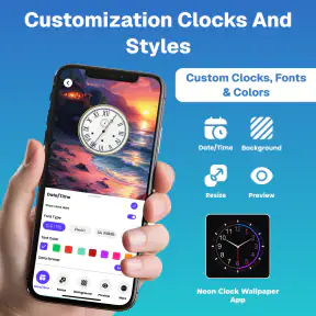 Sfondo Orologio: Data e Ora screenshot 8