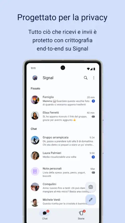 Signal - Chat private e sicure screenshot 1