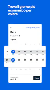 Skyscanner: voli, hotel, auto screenshot 2
