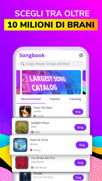 Smule: Karaoke e Canta screenshot 1