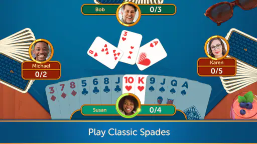 Spades Relax Classic Card Game screenshot 1