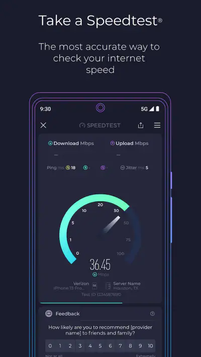 Speedtest di Ookla screenshot 1