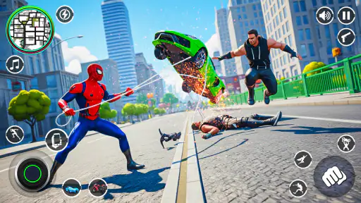 Spider Rope Hero Rescue City screenshot 2