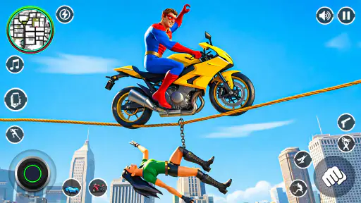 Spider Rope Hero Rescue City screenshot 5