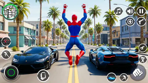 Spider Rope Hero Rescue City screenshot 6