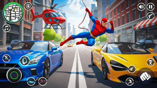 Spider Rope Hero Rescue City screenshot 7