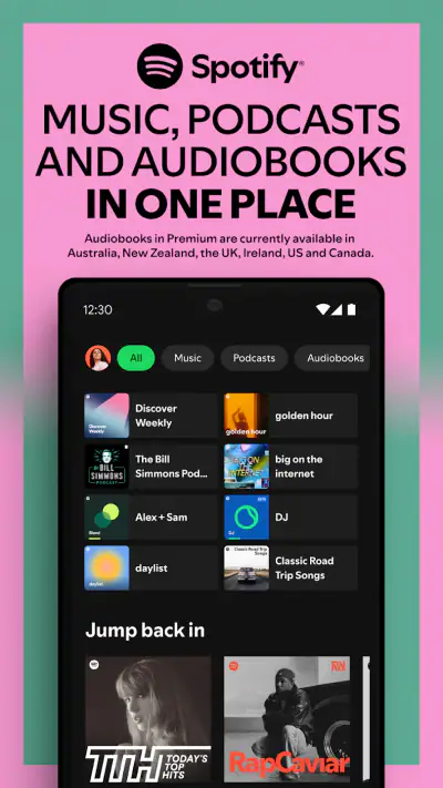 Spotify: musica e podcast screenshot 1