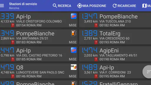 Stazioni di servizio Italia screenshot 6