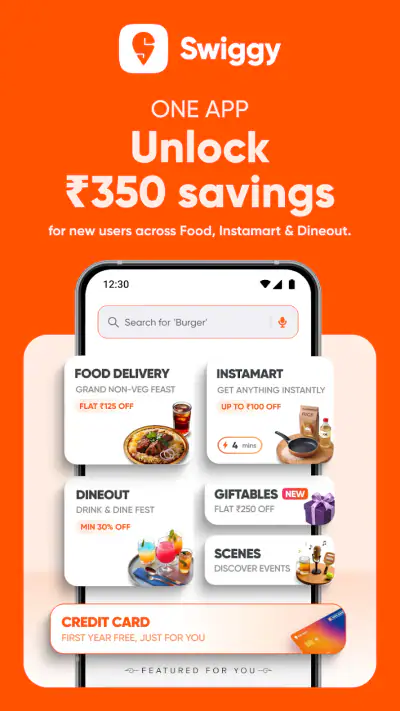 Swiggy: Food Instamart Dineout screenshot 1