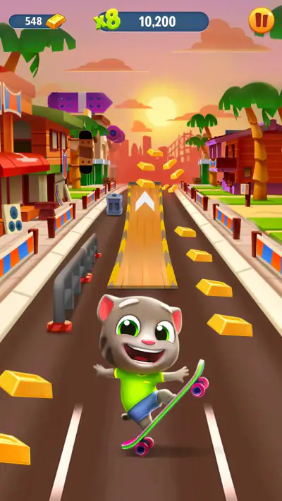 Talking Tom: Corsa all'oro screenshot 1
