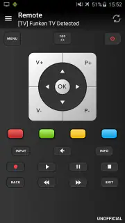 Telecomando per Telefunken TV screenshot 1