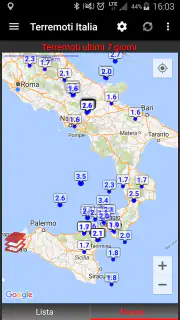 Terremoti Italia screenshot 2